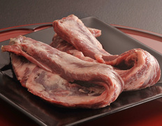 【鹿角短角牛・吊るし30日熟成】ゲタ（あばら骨の間の肉）3〜4本 計約300g 去勢牛 [個体識別番号JP1396631601］※冷蔵